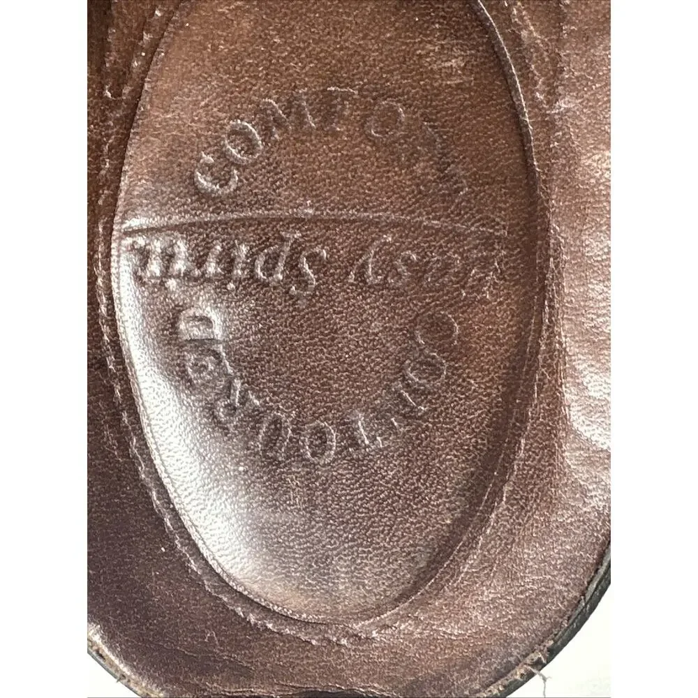 Easy Spirit Women’s Mule Sandal Shoes Comfort Slide Medium Brown Leather Sz 7.5‎